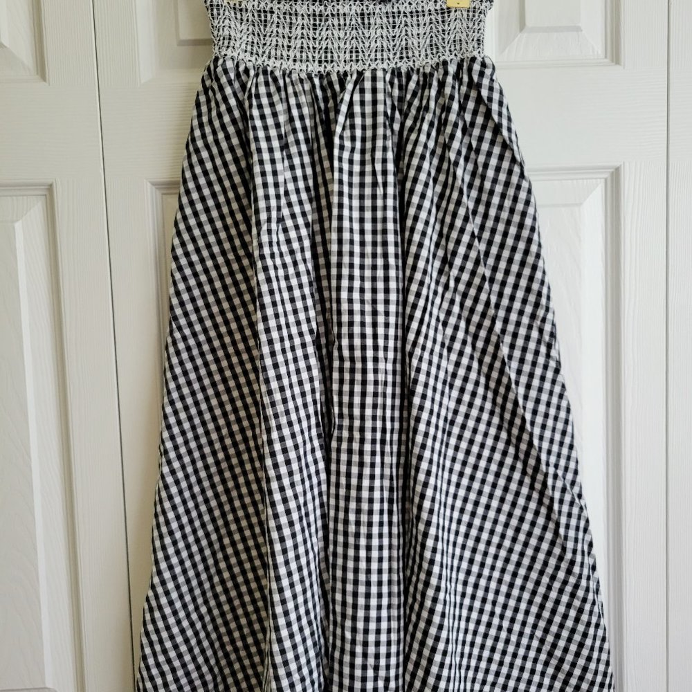 Who what wear Midi gingham skirt